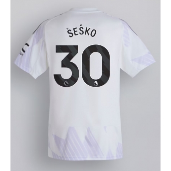 Billige Fotballdrakt Manchester United Benjamin Sesko #30 Replika Bortedrakt 2025-26 Kortermet